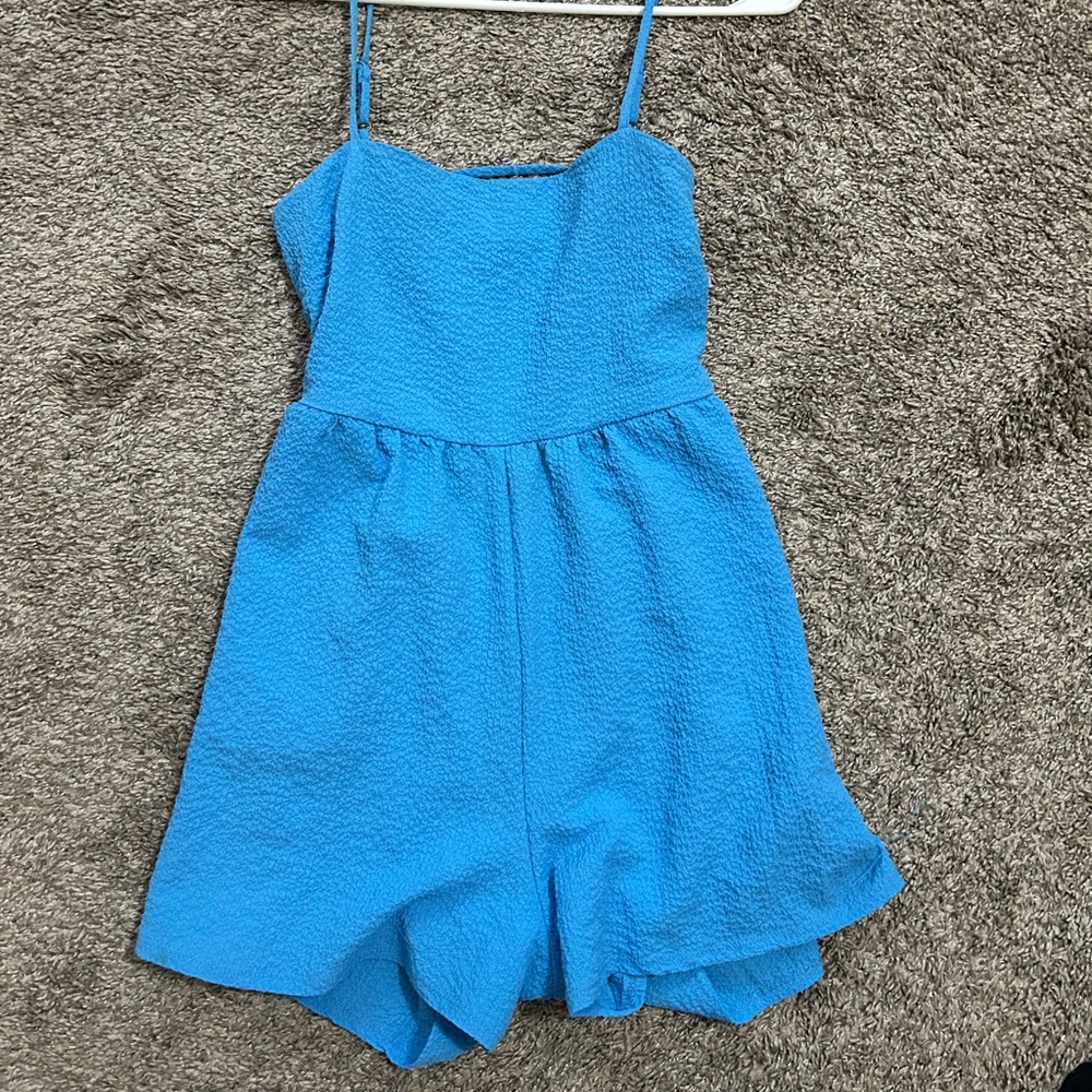 blue romper